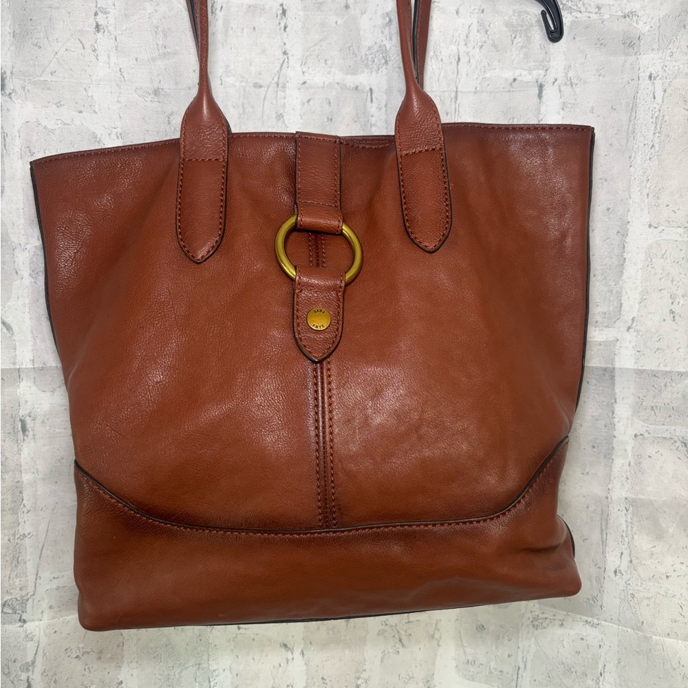FRYE AND CO. Alessi Cognac Brown Leather Tote Purse